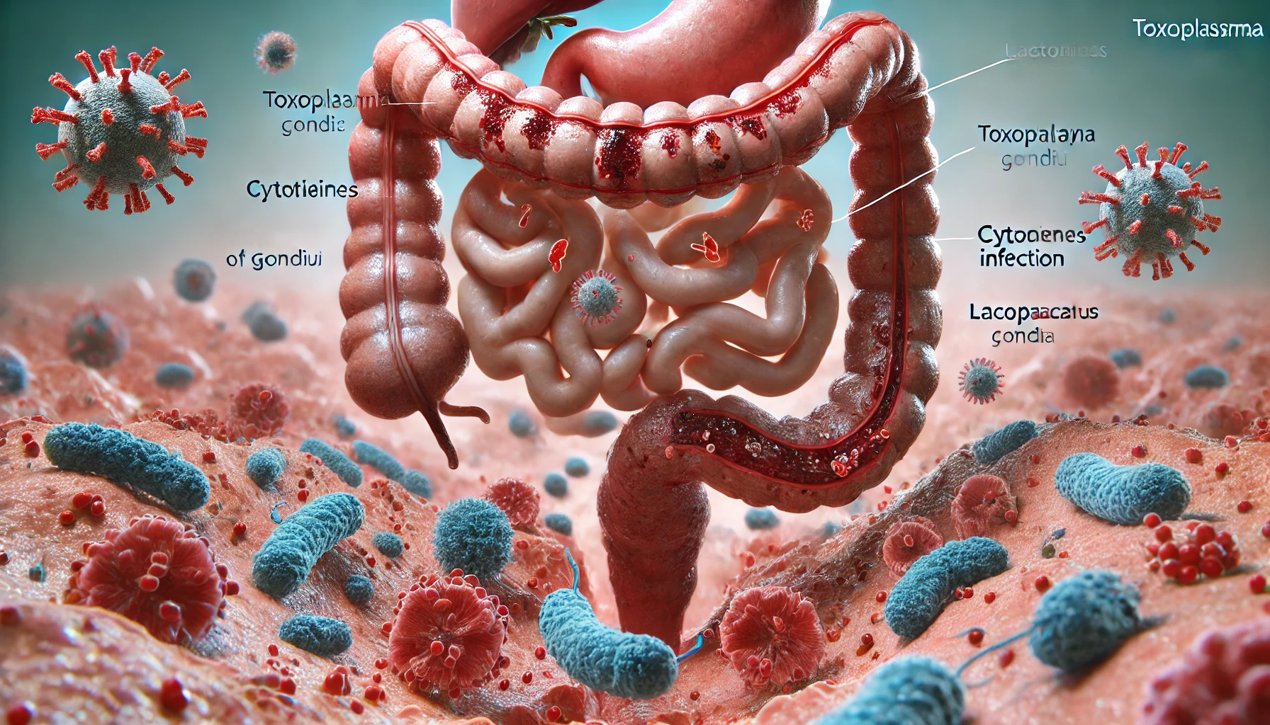 Immune Response and Gut Microbiota: How Toxoplasma gondii Infection Triggers Pathology